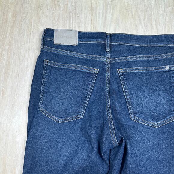 Everlane Mid Rise Skinny Stretch Dark Wash Organic Cotton Blue Denim Jeans 30 - Picture 14 of 15